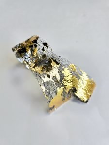 Folija dizainui su juodu nėriniu